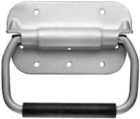 Value Collection - 4-3/4" Wide Plate x 2-3/4" High Plate, 4-3/8" Bail ID, Spring Loaded Chest Handle - 5.06" Wide x 4-3/8" High, Caustic Dipped & Alodine Finish - Exact Tooling