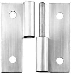Made in USA - 3" Long x 2" Wide x 0.093" Thick, Slip Joint Hinge - Stainless Steel - Exact Tooling