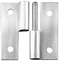 Made in USA - 3" Long x 2" Wide x 0.093" Thick, Slip Joint Hinge - Stainless Steel - Exact Tooling