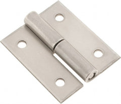 Made in USA - 2" Long x 1.68" Wide x 0.08" Thick, Slip Joint Hinge - Stainless Steel - Exact Tooling
