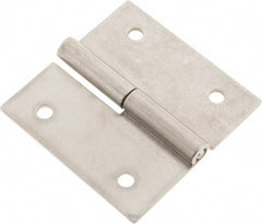 Made in USA - 2-1/2" Long x 2-1/2" Wide x 0.075" Thick, Slip Joint Hinge - Stainless Steel - Exact Tooling