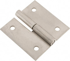Made in USA - 3" Long x 3" Wide x 0.093" Thick, Slip Joint Hinge - Stainless Steel - Exact Tooling
