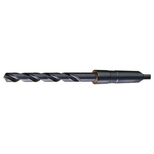 17/64 RHS / RHC HSS 118 Degree Radial Point Taper Shank Taper Length Drill - Steam Oxide - Exact Tooling