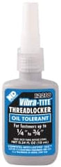 Vibra-Tite - 10 mL Bottle, Blue, Medium Strength Liquid Threadlocker - Series 122, 24 hr Full Cure Time, Hand Tool Removal - Exact Tooling