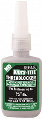 Vibra-Tite - 10 mL Bottle, Green, Medium Strength Liquid Threadlocker - Series 150, 24 hr Full Cure Time - Exact Tooling