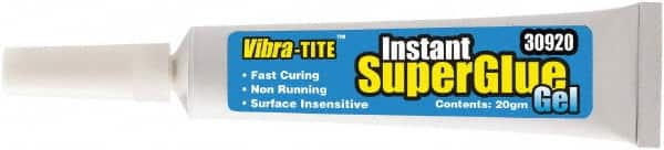 Vibra-Tite - 0.70 oz Tube Clear Instant Adhesive - Exact Tooling