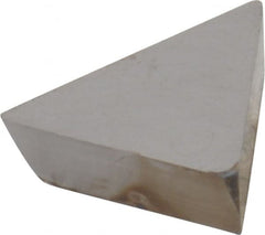 Interstate - TPG221 Grade I22 Carbide Turning Insert - 60° Triangle, 1/4" Inscr Circle, 1/8" Thick, 1/64" Corner Radius - Exact Tooling