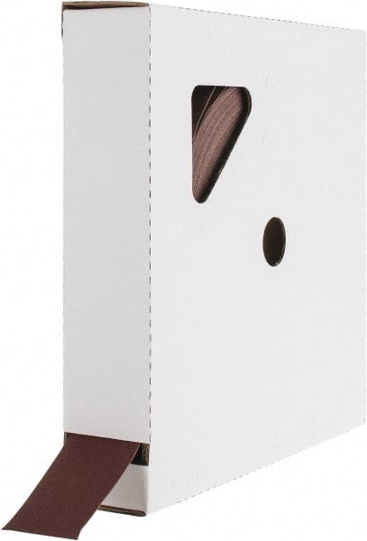 Tru-Maxx - 1-1/2" x 50 Yd 320 Grit Aluminum Oxide Cloth Roll - Extra Fine Grade, J Weighted Backing - Exact Tooling