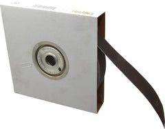 Tru-Maxx - 1-1/2" x 50 Yd 80 Grit Aluminum Oxide Cloth Roll - Medium Grade, J Weighted Backing - Exact Tooling