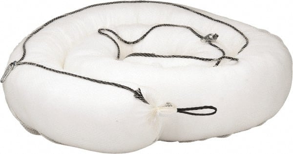 PRO-SAFE - 65 Gal, 10' Long, 8" Diam, Polypropylene Boom - Oil Only, White - Exact Tooling