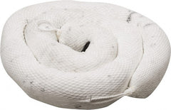 PRO-SAFE - 36 Gal, 10' Long, 5" Diam, Polypropylene Boom - Oil Only, White - Exact Tooling