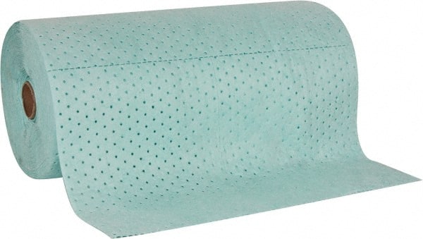 PRO-SAFE - 58 Gal Capacity per Package, Universal Roll - 150' Long x 30" Wide, Green, Polypropylene - Exact Tooling