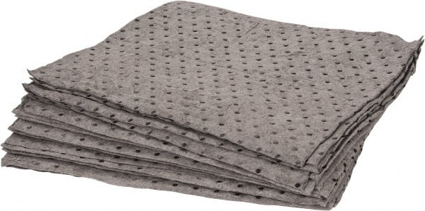 PRO-SAFE - 32 Gal Capacity per Package, Universal Pad - 17" Long x 15" Wide, Gray, Polypropylene - Exact Tooling