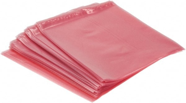 Made in USA - 8" Long x 6" Wide, 4 mil Thick, Open Top Antistatic Poly Bag - Heavy-Duty Grade - Exact Tooling