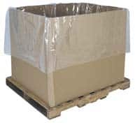 Made in USA - 40" Long x 54" Wide x 84" High x 0.004" Thick Gaylord Liner - Clear, Roll, 25 Piece - Exact Tooling