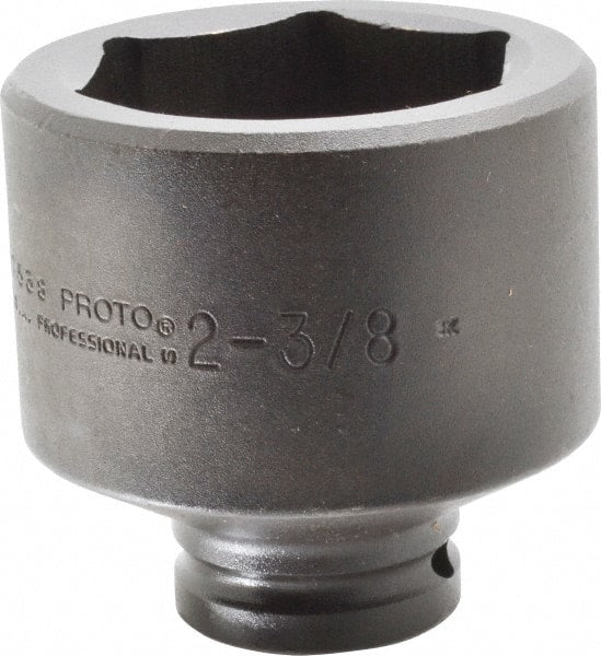 Proto - 3/4" Drive 2-3/8" Standard Impact Socket - 6 Points, 3-3/8" OAL - Exact Tooling
