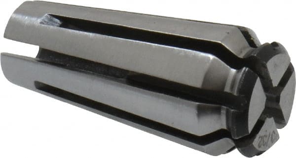 Centaur - 5/64 to 3/32 Inch Collet Capacity, Series 25 AF Collet - 0.44 Inch Overall Diameter, 1 Inch Overall Length - Exact Tooling