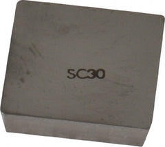 Interstate - SPG632 Grade I55 Carbide Turning Insert - Uncoated, 90° Square, 3/4" Inscr Circle, 3/16" Thick, 1/32" Corner Radius - Exact Tooling