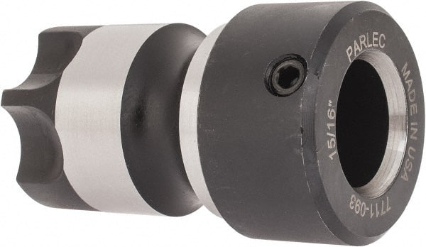 Parlec - 0.76" Tap Shank Diam, 0.57" Tap Square Size, 15/16" Tap, - 0.7" Projection, 1-1/4" Shank OD, Series Numertap\xAE 700 - Exact Tooling