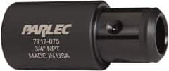 Parlec - 29/32" Tap Shank Diam, 0.679" Tap Square Size, 3/4" Pipe Tap, - 2-1/4" Projection, 1-1/4" Shank OD, Series Numertap 770 - Exact Tooling