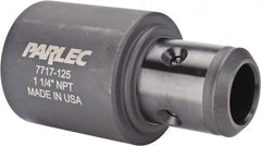Parlec - 1-5/16" Tap Shank Diam, 0.984" Tap Square Size, 1-1/4" Pipe Tap, - 2-1/4" Projection, 1-1/4" Shank OD, Series Numertap 770 - Exact Tooling