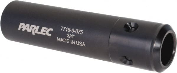 Parlec - 0.59" Tap Shank Diam, 0.442" Tap Square Size, 3/4" Tap, - 3.7" Projection, 1-1/4" Shank OD, Series Numertap 770 - Exact Tooling