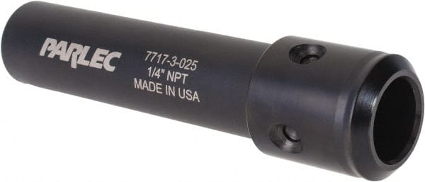 Parlec - 9/16" Tap Shank Diam, 0.421" Tap Square Size, 1/4" Pipe Tap, - 3.7" Projection, 1-1/4" Shank OD, Series Numertap 770 - Exact Tooling