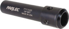 Parlec - 9/16" Tap Shank Diam, 0.421" Tap Square Size, 1/4" Pipe Tap, - 3.7" Projection, 1-1/4" Shank OD, Series Numertap 770 - Exact Tooling