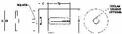 Parlec - 1-1/8" Tap Shank Diam, 0.843" Tap Square Size, 1" Pipe Tap, - 1" Projection, 2.12" Shank OD, Through Coolant, Series Numertap 770 - Exact Tooling