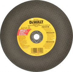 DeWALT - 8" Aluminum Oxide Cutoff Wheel - 1/8" Thick, 5/8" Arbor, 7,600 Max RPM, Use with Circular Saws - Exact Tooling