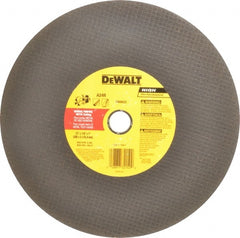 DeWALT - 12" Aluminum Oxide Cutoff Wheel - 1/8" Thick, 1" Arbor, 6,400 Max RPM, Use with Circular Saws - Exact Tooling