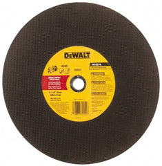 DeWALT - 12" Aluminum Oxide Cutoff Wheel - 1/8" Thick, 20mm Arbor, 6,400 Max RPM, Use with Circular Saws - Exact Tooling