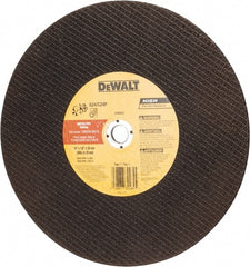 DeWALT - 12" Aluminum Oxide/Silicon Carbide Blend Cutoff Wheel - 1/8" Thick, 20mm Arbor, 6,400 Max RPM, Use with Circular Saws - Exact Tooling