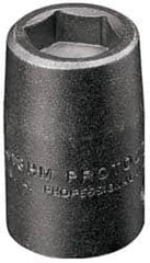 Proto - 1/4" Drive 7mm Standard Magnetic Impact Socket - 6 Points, 15/16" OAL - Exact Tooling