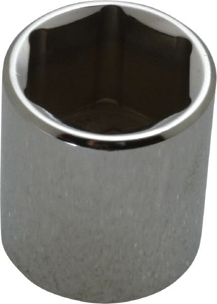 Proto - 3/8" Drive, Standard Hand Socket - 6 Points, 1-3/16" OAL, Chrome Vanadium, Chrome Finish - Exact Tooling