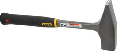 Stanley - 2 Lb Head Blacksmith's Hammer - 14" OAL, 7-5/8" Long Steel Handle, 1-5/8" Face Diam - Exact Tooling
