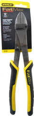 Stanley - 10" OAL, Diagonal Cutter - 1" Jaw Length x 1-3/16" Jaw Width, Oval/Angled Head, Double Injection Molded Handle - Exact Tooling