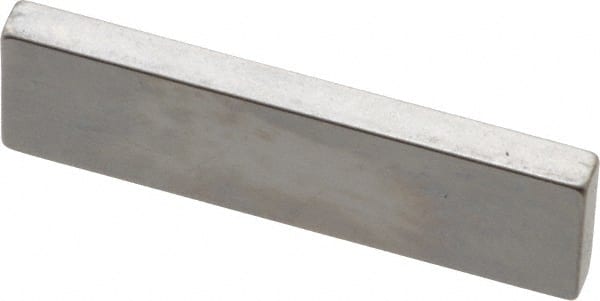 Mitutoyo - 0.101" Rectangular Steel Gage Block - Accuracy Grade AS-1, Includes Certificate of Inspection - Exact Tooling