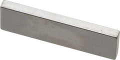 Mitutoyo - 0.101" Rectangular Steel Gage Block - Accuracy Grade AS-1, Includes Certificate of Inspection - Exact Tooling