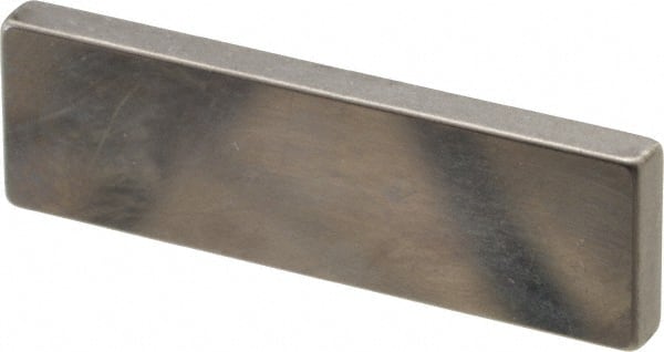 Mitutoyo - 0.103" Rectangular Steel Gage Block - Accuracy Grade AS-1, Includes Certificate of Inspection - Exact Tooling