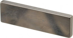 Mitutoyo - 0.103" Rectangular Steel Gage Block - Accuracy Grade AS-1, Includes Certificate of Inspection - Exact Tooling