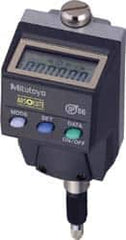 Mitutoyo - 0 to 5.6mm Range, 0.00005 & 0.0005" Graduation, Electronic Drop Indicator - Accurate to 0.00012", English & Metric System, LCD Display - Exact Tooling