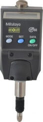 Mitutoyo - 0 to 5.6mm Range, 0.0005" Graduation, Electronic Drop Indicator - Accurate to 0.0008", English & Metric System, LCD Display - Exact Tooling