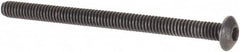Value Collection - #1-72 UNF Hex Socket Drive, Button Screw - Alloy Steel, Black Oxide Finish, Fully Threaded, 1" Length Under Head - Exact Tooling