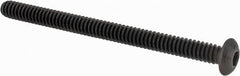 Value Collection - #10-24 UNC Hex Socket Drive, Button Screw - Alloy Steel, Black Oxide Finish, Fully Threaded, 2-1/2" Length Under Head - Exact Tooling