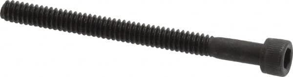 Value Collection - #4-40 UNC Hex Socket Drive, Socket Cap Screw - Alloy Steel, Black Oxide Finish, Partially Threaded, 1-3/8" Length Under Head - Exact Tooling