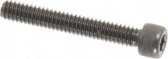 Value Collection - #5-40 UNC Hex Socket Drive, Socket Cap Screw - Alloy Steel, Black Oxide Finish, Fully Threaded, 7/8" Length Under Head - Exact Tooling