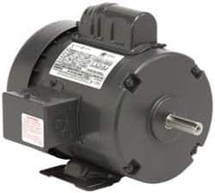 US Motors - 1/2 hp, TEFC Enclosure, Manual Thermal Protection, 1,725 RPM, 115/208-230 Volt, 60 Hz, Capacitor Start Motor - Size 56 Frame, Rigid Mount, 1 Speed, Ball Bearings, 8.0/4.0 Full Load Amps, B Class Insulation, Reversible - Exact Tooling