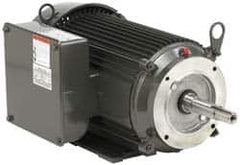 US Motors - 7-1/2 hp, TEFC Enclosure, No Thermal Protection, 3,480 RPM, 230 Volt, 60 Hz, Three Phase Premium Efficient Motor - Size 215JM Frame, Rigid Mount, 1 Speed, Ball Bearings, 30.30 Full Load Amps, F Class Insulation - Exact Tooling