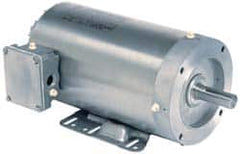 US Motors - 1 hp, TEFC Enclosure, No Thermal Protection, 1,750 RPM, 208-230/460 Volt, 60 Hz, Three Phase Energy Efficient Motor - Size 56HC Frame, Rigid Mount, 1 Speed, Ball Bearings, 3.1-2.9/1.4 Full Load Amps, F Class Insulation, Reversible - Exact Tooling